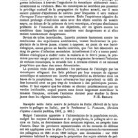 0192 - Page 189 - Revue des journaux. Zanzare e febbre gialla (Moustiques et fièvre jaune), par le professeur G.-B. de Lacerda (Brazil-Medico, 1 agosto 1901, n° 29 et Gazetta degli Ospedali e delle Cliniche, n° 126, Anno 1901). [F.-H. Renaut] / Risveglio nella lotta contro la pellagra in Italia. (Réveil de la lutte contre la pellagre en Italie), par le Professeur L. Pagliani. (Revista d'igiene e sanità publica, 1901, p. 885.)