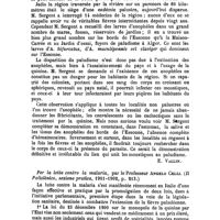 0194 - Page 191 - Revue des journaux. Existence des anophèles en grand nombre dans une région d'où le paludisme a disparu, par le Dr T. Sergent (Annales de l'Institut Pasteur, 25 octobre 1901, p. 810). [E. Vallin]. / Per la lotta contro la malaria, par le Professeur Angelo Celli. (Il Policlinico, sezione pratica, 1901-1902, p. 213.)