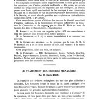 0329 - Page 326 - Société de médecine publique et de génie sanitaire. Séance du 26 mars 1902. M. Vaillant : La salubrité du métier de peintre (Voir page 160). Séance du 26 mars 1902. / Le traitement des ordures ménagères. Par M. Emile Kern