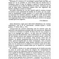 0577 - Page 575 - Revue des journaux. II. - Il bacillo della peste bubbonica nell'organismo delle pulci (Le bacille de la peste bubonique dans l'organisme des puces), par le Dr G. Zirolia (Il Policlinico, supplemento settimanale, 12 avril 1902, p. 739). [F.-H. Renaut]. / Sulla disinfezione degli sputi tubercolari (Désinfection des crachats tuberculeux), par le Dr D. Ottolenghi. (Rivista d'igiene e sanità publica, 1° marzo 1902, p. 174)