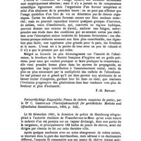 0772 - Page 767 - Revue des journaux. Que doit-on boire ? Boissons bienfaisantes, boissons à redouter, falsifications, par le Dr Ladreit de Lacharrière et A. Joltrain (Publications de la Société française d'hygiène. Tirage à part in-8° de 64 pages, Paris, A. Maloine, 1902). [F.-H. Renaut]. / Pestverdächtige Ziegenfelle (Peaux de chèvre suspectes de peste), par le Dr C. Grunwald (Vierteljahrsschrift für gerichtliche Medicin und öffentliches Sanitätswesen, 1902, p. 342)