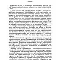 0930 - Page 925 - Revue des journaux. Appréciation du rôle de la contagion dans les fièvres éruptives, par le Dr Kelsch, médecin inspecteur de l'armée (Le Caducée, 5 juillet 1902, p. 169)