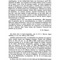 0944 - Page 939 - Revue des journaux. Das Verhalten einer Diphtherie epidemie in einem Genossenschaftsmolkereibezirke (Epidémie de diphtérie et industrie laitière), par le Dr Fritz Prölss (Deutsche Vierteljahrsschrift für öffentliche Gesundheitspflege, XXXIV Band, 1902, p. 446). [F.-H. Renaut]. / Les ténias dans la région lyonnaise, par le Dr J. Drivon (Lyon médical, 4 et 11 mai 1902, p. 661 et 697)
