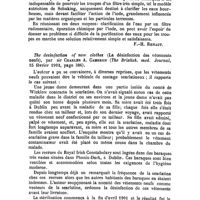 0948 - Page 943 - Revue des journaux. L'épuration de l'eau potable en campagne, par le Médecin principal de 1re classe Vaillard, ... (Archives de médecine et de pharmacie militaires, juillet 1902, t. XL, p. 1). [F.-H. Renaut]. / The desinfection of new clothes (La désinfection des vêtements neufs), par sir Charles A. Cameron (The Bristish. med. Journal, 15 février 1902, page 386)