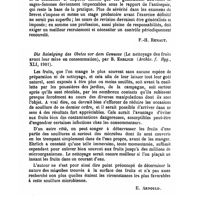 0957 - Page 952 - Revue des journaux. Zur Hebammenfrage (Sur la question des sages-femmes), par le Dr. F. Eberhart ..., (Centralblatt für allgemeine Gesundheitspflege, 1902, p. 153). [F.-H. Renaut]. / Die Reinigung des Obstes vor dem Genusse (Le nettoyage des fruits avant leur mise en consommation), par B. Ehrlich (Archiv. f. Hyg., XLI, 1901). [E. Arnould]