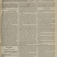 0093 - Page 85 - Sommaire / Séance de l'Académie des sciences. [Dr Brochin] / Du mode de fonctionnement des appareils destinés à l'application de la médication électrique des soins à prendre pour leur conservation et des règles à suivre dans leur emploi / Feuilleton. Confidences obstétricales