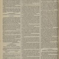 0096 - Page 88 - De l'emploi de l'opium ou plutôt de la morphine à petites doses dans la coqueluche ; par M. le Docteur C. M. Muller... (Journ. für kinderk.) / Empoisonnement par la racine de phytolacca decandra, par M. Flumiani. (Journal de chimie médicale) / Académie des sciences. Séance du 14 février 1859. Génération spontanée. M. Flourens, au nom de M. Van Beneden / M. Jobard : « De la vitalité des germes » / Symptômes de la ponte annuelle des ovaires chez la femme. M. le Docteur A. Mattei / Chronique et nouvelles scientifiques