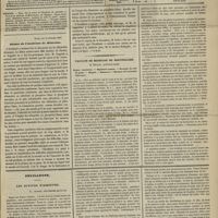 0093 - Page 77 - Sommaire / Séance de l'Académie de médecine. [Dr Brochin] / Faculté de Médecine de Montpellier. M. Espagne... Angine couenneuse. - Diphtérie cutanée. - Paralysie du voile du palais. - Hoquet. - Amaurose. - Paralysie des extrémités inférieures / Feuilleton. Les buveurs d'absinthe