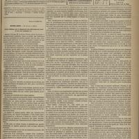 0147 - Page 137 - Sommaire / Hôtel-Dieu. M. Guéneau de Mussy. Leçon clinique sur le diagnostic des affections du coeur et sur son évolution