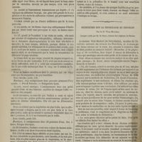 0014 - Page 2 - Hôpital des Enfants-Malades. M. Bouchut. Traitement du croup par l'émétique / Recherches sur la physiologie du cervelet ; par le Dr Weir Mitchell. Compte rendu par M. H. Gafé...