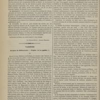 0026 - Page 14 - Société de chirurgie. Séance du 27 décembre 1871. Blessure de l'artère humérale au pli du coude par une balle de pistolet. - Anévrysme diffus. - Ligature des deux bouts de l'artère dans la plaie. - Guérison / Variétés. Jacques de Béthencourt. - Origine de la syphilis