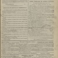 0027 - Page 15 - Variétés. Jacques de Béthencourt. - Origine de la syphilis. (La fin prochainement) / Chronique et nouvelles scientifiques / Agenda formulaire des médecins praticiens et carnet de poche réunis pour 1872. Augmenté d'un nouveau livre-journal des visites