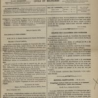 0029 - Page 17 - Sommaire / Paris, le 8 janvier 1872. [Berrut, De Ranse, Gaye, Roubaud (Félix), Veyne ; Dr E. Le Sourd] / Séance de l'Académie des sciences / Hôpital Saint-Louis. M. Hillairet. Pemphigus bulleux traité par la ouate et le liniment oléocalcaire (deux observations). Par M. Picot...