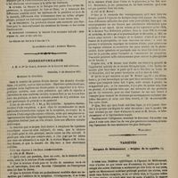 0033 - Page 21 - Société de médecine de Paris. Séance du 17 novembre 1871. M. Lagneau : Remarques ethnologiques sur la répartition géographique de certaines infirmités en France / Correspondance. [Warlomont] / Variétés. Jacques de Béthencourt. - Origine de la syphilis