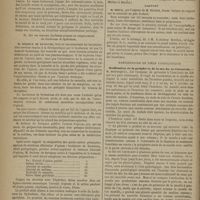 0042 - Page 30 - Académie de médecine. Séance du 9 janvier 1872. Lectures. Sur l'allongement oedémateux avec prolapsus du col utérin pendant la grossesse et l'accouchement. M. Guéniot / Sur un nouveau laudanum proposé en remplacement du laudanum de Sydenham. M. Delioux de Savignac / Rapport / Présentation de pièce pathologique. Ossification de la périphéric de la moelle de l'humérus. M. Demarquay
