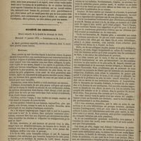 0072 - Page 60 - Revue clinique hebdomadaire. Clinique obstétricale. - Observations. - Statistique / Société de chirurgie. Séance annuelle de la Société de chirurgie de Paris. Mercredi 17 janvier 1872