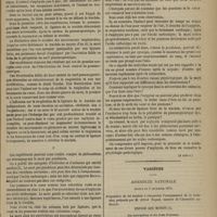 0081 - Page 69 - Des diverses formes d'asphyxie au point de vue physiologique et pathologique ; par M. le Docteur Leven. (A suivre) / Variétés. Assemblée nationale. Séance du 5 décembre 1871. Proposition de loi tendant à réorganiser l'enseignement de la médecine, présentée par M. Alfred Naquet... Exposé des motifs