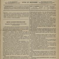 0117 - Page 105 - Sommaire / Revue clinique hebdomadaire. Extraction d'une balle au niveau de la cloison recto-prostatique