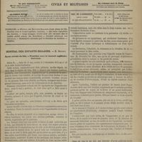 0149 - Page 137 - Sommaire / Hôpital des Enfants-Malades. M. Bouchut. Kyste séreux du foie. - Ponction avec le trocart capillaire. Guérison