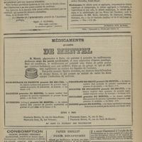 0219 - Page 207 - Concours. Conditions du concours. (Extrait du réglement sur le service de santé des hôpitaux et hospices civils de Paris) / Bulletin bibliographique