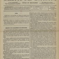 0301 - Page 289 - Avis / Sommaire / Séance de l'Académie de médecine. [Dr Brochin]