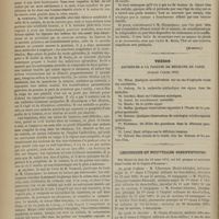 0314 - Page 302 - Société de chirurgie. Séance du 20 mars 1872. Discussion. Traitement des anévrysmes cirsoïdes. M. Labbé. (A suivre) / Thèses soutenues à la Faculté de médecine de Paris pendant l'année 1872 / Chronique et nouvelles scientifiques