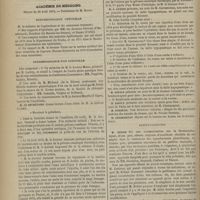 0416 - Page 404 - Épithelioma. Ulcérations par pénétration des produits morbides dans les orifices des glandes cutanées. (Lu à la Société de chirurgie, dans la séance du 10 avril 1872, par M. Duménil) / Académie de médecine. Séance du 30 avril 1872. Correspondance officielle / Correspondance non officielle / Présentations / Communications