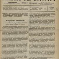 0421 - Page 409 - Sommaire / Revue clinique hebdomadaire. Affection encéphalique survenue sous la dépendance de lésions multiples du crâne. (Clinique médicale de la Pitié. M. Lasègue)