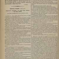 0438 - Page 426 - Séance de l'Académie de médecine. [Dr Brochin] / Hôpital Cochin. M. Desprès. Emphysème généralisé à la suite d'une fracture du sinus frontal. Observation recueillie par M. Andral...