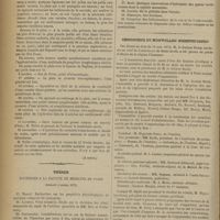 0466 - Page 454 - Société de chirurgie. Séance du 8 mai 1872. Communication. Lympho-sarcomes. M. Trélat. (A suivre) / Thèses soutenues à la Faculté de médecine de Paris pendant l'année 1872 / Chronique et nouvelles scientifiques. L'association française contre l'abus des boissons alcooliques