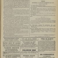 0507 - Page 495 - Académie de médecine. Séance du 28 mai 1872. Rapport sur les maladies régnantes / Thèses soutenues à la Faculté de médecine de Paris pendant l'année 1872 / Bulletin bibliographique