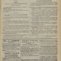 0547 - Page 535 - Variétés. Une lettre d'Outre-Tombe. (Sera continué) / Thèses soutenues à la Faculté de médecine de Paris pendant l'année 1872 / Chronique et nouvelles scientifiques / Bulletin bibliographique