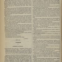 0594 - Page 582 - Société de médecine. Rapport de la commission chargée de l'étude de la loi de 1838 sur les aliénés. (A suivre) / Variétés. Assemblée nationale. Rapport sommaire fait au nom de la 7e commission d'initiative parlementaire sur la proposition de MM. Le Royer, Ducarre, Flottard et plusieurs de leurs collègues, relative à la création d'une Faculté de médecine et d'une école supérieure de pharmacie dans la ville de Lyon, par M. Francisque Rive...