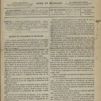 0621 - Page 609 - Sommaire / Séance de l'Académie de médecine. [Dr Victor Révillont]