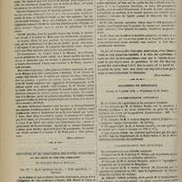 0626 - Page 614 - Note sur la situation actuelle par rapport au choléra. Communication faite à l'Académie de médecine, dans la séance du 2 juillet 1872, par M. A. Fauvel... (Sera continué) / Du diagnostic et du traitement des kystes hydatiques et des abcès du foie par aspiration ; par le Docteur Georges Dieulafoy. (Sera continué) / Académie de médecine. Séance du 2 juillet 1872. Correspondance officielle / Correspondance non officielle
