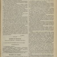 0729 - Page 717 - Note sur l'érysipèle. (Lu à la Société de chirurgie dans la séance du 24 juillet 1872, par M. Chassaignac). (A suivre) / Société de chirurgie. Séance du 24 juillet 1872. Correspondance / Discussion sur l'érysipèle. M. Chassaignac / Communication. Ulcération de la vulve. M. Pollaillon / Présentation de pièce. Luxation sous-astragalienne en dedans. M. Després