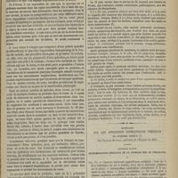 0783 - Page 771 - Maison Municipale de Santé. M. Demarquay. Conférences sur l'association de la morphine et du chloroforme, et sur un nouveau mode d'administration de cet agent. (Leçons recueillies par M. Redard). (Sera continué) / Endocardite végétante. (Observation communiquée par M. Oulmont) / Mémoire sur les affections syphilitiques précoces du système osseux ; par Charles Mauriac...