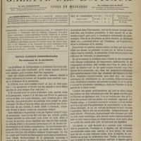 0789 - Page 777 - Sommaire / Revue clinique hebdomadaire. Du traitement de la pneumonie. (Cinquième article)