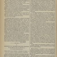 0792 - Page 780 - Mémoire sur les affections syphilitiques précoces du système osseux ; par Charles Mauriac... (Sera continué) / Du diagnostic et du traitement des kystes hydatiques et des abcès du foie par aspiration ; par le Docteur Georges Dieulafoy. Examen critique de la méthode. - Purulence du liquide. - Valeur des accidents. - Manuel opératoire. - Conclusions
