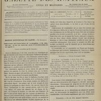 0821 - Page 809 - Sommaire / Maison Municipale de Santé. M. Demarquay. Conférences sur l'association de la morphine et du chloroforme, et sur un nouveau mode d'administration de cet agent. (Leçons recueillies par M. Redard)