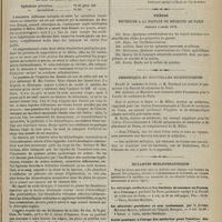 0827 - Page 815 - Variétés. Souvenirs d'un chirurgien d'ambulance, par le Docteur William Mac Cormac..., traduit par le Docteur Morache / Thèses soutenues à la Faculté de médecine de Paris pendant l'année 1872 / Chronique et nouvelles scientifiques. Faculté de médecine de Paris / École de médecine de Tours / Bulletin bibliographique