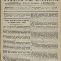 0845 - Page 833 - Sommaire / Hôpital militaire du camp de Châlons. Des accidents de la foudre. - Autopsie ; par M. Sonrier...