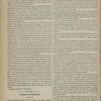 0882 - Page 870 - Académie de médecine. Séance du 17 septembre 1872. Lecture. Du scherlievo de Fiume, en Illyrie. M. Barth / Société de médecine. Rapport. Sur la candidature de M. le Docteur Gillette à une place de membre titulaire de la Société de médecine de Paris, et à l'appui de laquelle il a lu deux observations ayant trait à des tumeurs fibro-plastiques de l'orbite, par M. A. Forget