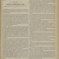 0913 - Page 901 - Accidents causés par la foudre ; par M. le Docteur Mercurin / Société de médecine de Paris. Séance du 17 mai 1872. M. Blumenthal : Réflexions sur la maladie décrite par M. Duchenne, de Boulogne, sous le nom de paralysie musculaire progressive de lèvres, de la langue et du voile du palais