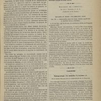 0095 - Page 85 - Note sur la mortalité des nouveau-nés pendant le siége de Paris ; par le Dr Créquy... / Maladies de l'oreille ; par M. J. Toynbee... (Traduction de M. Darin) / Variétés. Thérapeutique des maladies de l'urèthre. Par le Docteur Mallez, avec la collaboration de M. E. Delpech