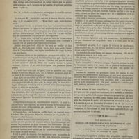 0118 - Page 108 - Hôtel-Dieu. M. Ball. Du goître exophthalmique. (Leçon recueillie et publiée par M. H. Liouville...). (A suivre) / Des accidents produits par l'emploi sur la peau de chemises de laine aux couleurs d'aniline ; par le Docteur A. Viaud-Grand-Marais...