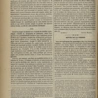 0580 - Page 570 - Hôpital du Midi. M. Charles Mauriac. Étude clinique sur l'influence curative de l'érysipèle dans la syphilis. (A suivre) / Revue de la presse. Nouveau traitement des gastralgies chez les femmes nervosiques