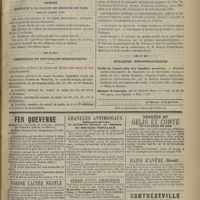 0593 - Page 583 - Société de chirurgie. Séance du 30 avril 1873. Discussion sur la cataracte. M. Léon Le Fort. (A suivre) / Thèses soutenues à la Faculté de médecine de Paris pendant l'année 1873 / Chronique et nouvelles scientifiques / Bulletin bibliographique