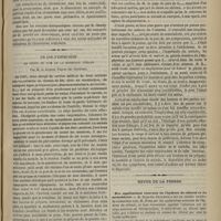 0901 - Page 891 - Revue clinique hebdomadaire. Des actions physiologiques de la propylamine pour servir à l'interpretation de ses résultats thérapeutiques / Un cas d'emphysème au point de vue de la médecine légale ; par M. le Docteur Pancin... / Revue de la presse. Des applications externes de l'hydrate de chloral et du métachloral