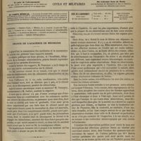 0147 - Page 137 - Sommaire / Séance de l'Académie de médecine. [Dr Victor Revillout] / Hôpital de la Charité. M. Bernutz. Leçons cliniques sur l'hystérie